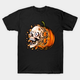 Skeleton pumpkin T-Shirt